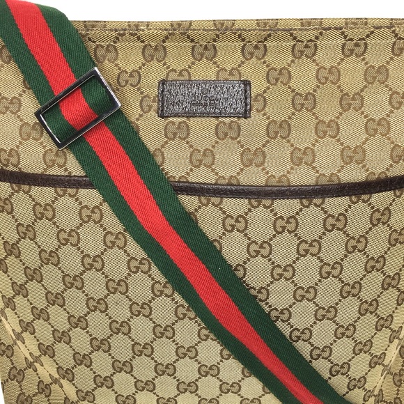 Authentic Gucci brown monogram canvas shoulder bag - Picture 5 of 16